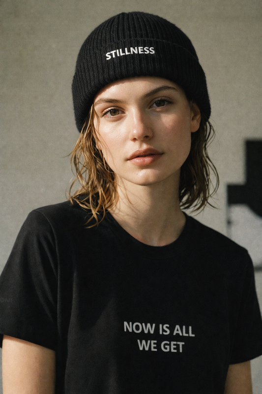 STILLNESS Organic ribbed beanie