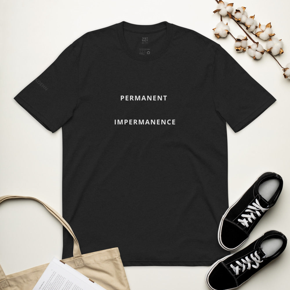 PERMANENT IMPERMANENCE Unisex organic cotton t-shirt